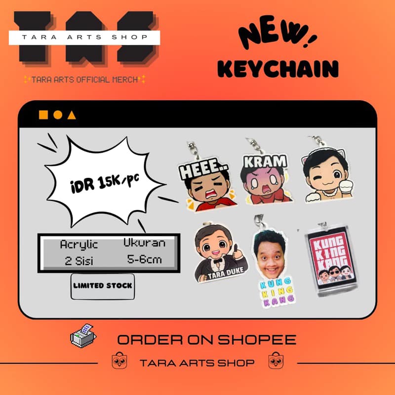 Keychain Emoji Tara Arts